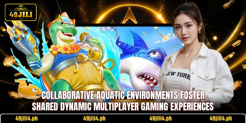 Collaborative aquatic environments foster shared dynamic multiplayer gaming experiences