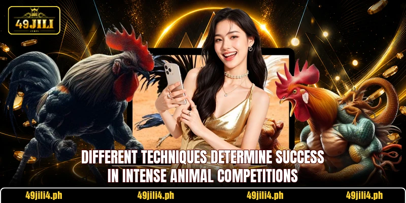 Different techniques determine success in intense animal competitions