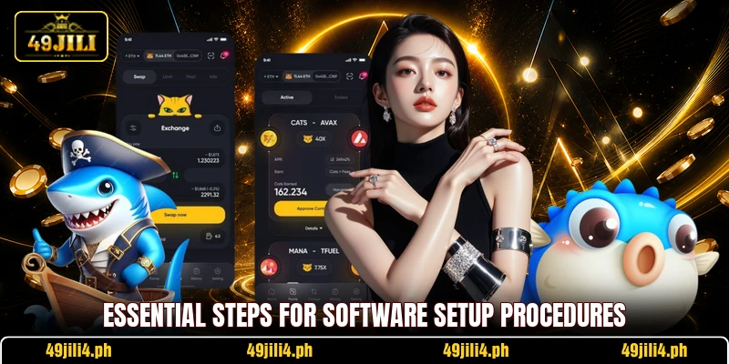 Essential steps for software setup procedures