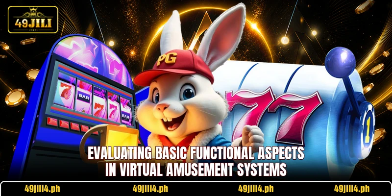 Evaluating basic functional aspects in virtual amusement systems