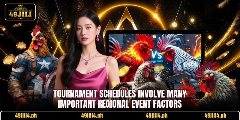 Tournament schedules involve many important regional event factors